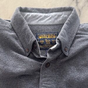 Woolrich Men's Gray Button Down Shirt